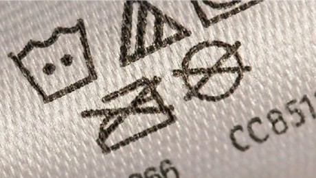 洗涤和成分标签，洗标